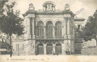 Carte postale ancienne Le Théâtre — Châteauroux (Indre)