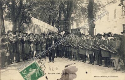 Carte postale ancienne Société des Gars du Berry — Châteauroux (Indre)