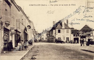 Carte postale ancienne Chatillon — Châtillon-sur-Indre (Indre)