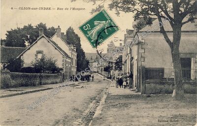Carte postale ancienne Clion sur Indre — Clion (Indre)