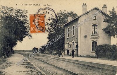 Carte postale ancienne Clion sur Indre — Clion (Indre)