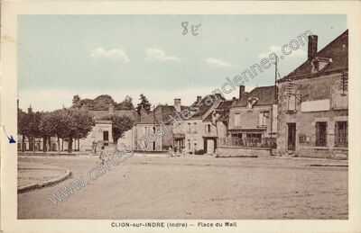 Carte postale ancienne Clion sur Indre — Clion (Indre)