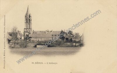 Carte postale ancienne L'Abbaye — Déols (Indre)