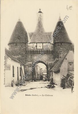 Carte postale ancienne Le Château — Déols (Indre)