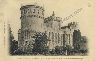 Carte postale ancienne Chateau Guillaume — Lignac (Indre)