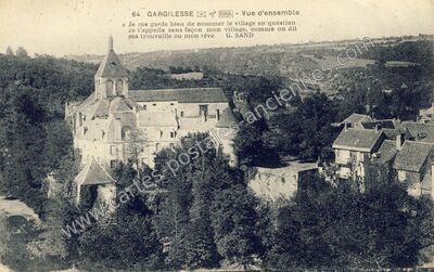 Carte postale ancienne Gargilesse — Gargilesse-Dampierre (Indre)