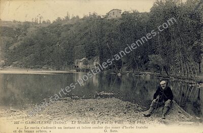 Carte postale ancienne Gargilesse — Gargilesse-Dampierre (Indre)
