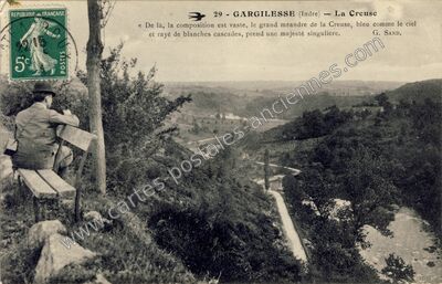 Carte postale ancienne Gargilesse — Gargilesse-Dampierre (Indre)