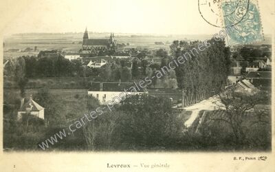 Carte postale ancienne Vue générale — Levroux (Indre)