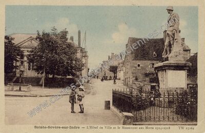 Carte postale ancienne Sainte-Sévère-sur-Indre