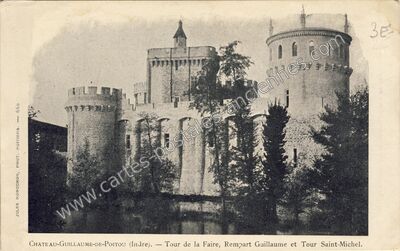 Carte postale ancienne Chateau Guillaume — Lignac (Indre)