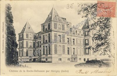 Carte postale ancienne La Rochebellusson — Mérigny (Indre)