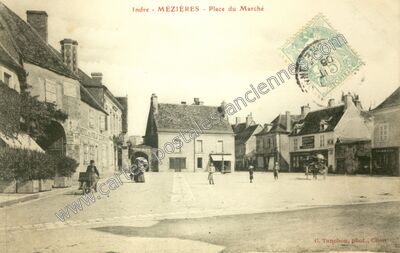 Carte postale ancienne Mezieres — Mézières-en-Brenne (Indre)