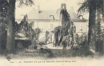 Carte postale ancienne Château de George Sand — Nohant-Vic (Indre)