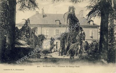 Carte postale ancienne Château de George Sand — Nohant-Vic (Indre)