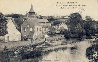 Carte postale ancienne Pont Chretien — Pont Chretien Chabenet (Indre)