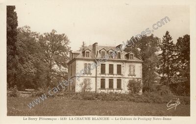 Carte postale ancienne La Chaume Blanche — Pouligny-Notre-Dame (Indre)