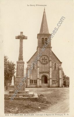 Carte postale ancienne La Chaume Blanche — Pouligny-Notre-Dame (Indre)