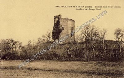 Carte postale ancienne La Tour Gazeau — Pouligny-Saint-Martin (Indre)