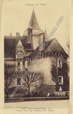 Carte postale ancienne Châteaux de l'Indre — Saint-Chartier (Indre)