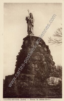 Carte postale ancienne Ste Severe — Sainte-Sévère-sur-Indre (Indre)