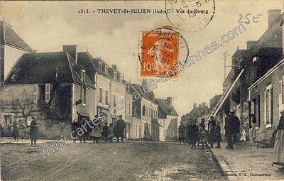 Carte postale ancienne Thevet-Saint-Julien