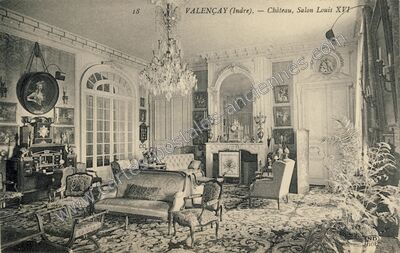 Carte postale ancienne Valencay ch — Valençay (Indre)