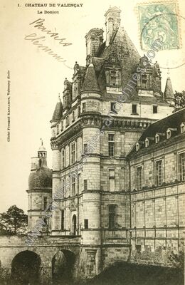 Carte postale ancienne Château de Valençay — Valençay (Indre)