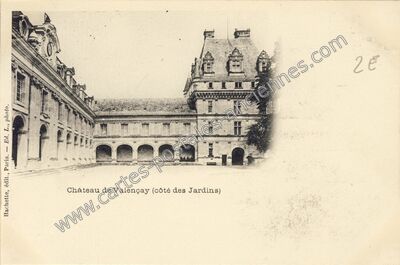 Carte postale ancienne Château de Valençay (côté des Jardins) — Valençay (Indre)