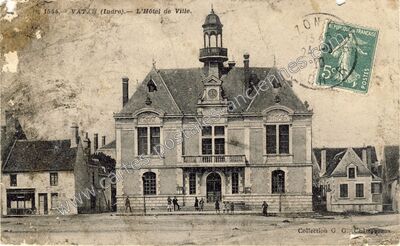 Carte postale ancienne L'Hôtel de Ville — Vatan (Indre)