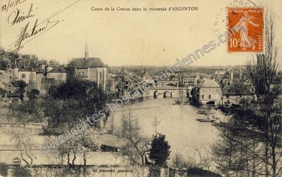 Carte postale ancienne Argenton — Argenton-sur-Creuse (Indre)