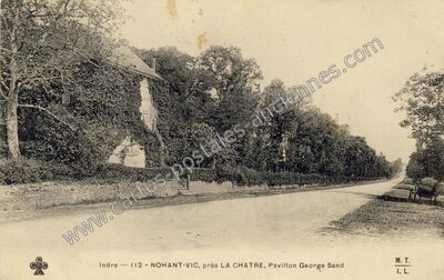 Carte postale ancienne Pavillon George Sand — Nohant-Vic (Indre)