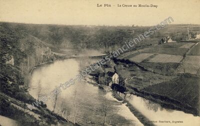 Carte postale ancienne Moulin Drap — Badecon-le-Pin (Indre)
