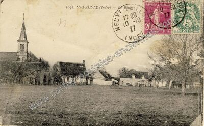 Carte postale ancienne Sainte-Fauste