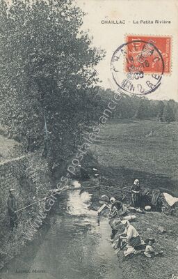 Carte postale ancienne La Petite Rivière — Chaillac (Indre)