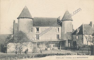 Carte postale ancienne Chateau de la Bernarderie — Chaillac (Indre)