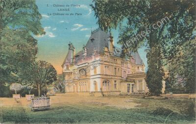 Carte postale ancienne Chateau de Lange — Langé (Indre)