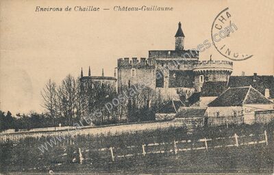 Carte postale ancienne Chateau Guillaume — Lignac (Indre)