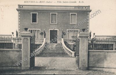 Carte postale ancienne Villa Sainte-Léonide — Rouvres-les-Bois (Indre)