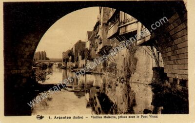 Carte postale ancienne Argenton — Argenton-sur-Creuse (Indre)