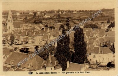 Carte postale ancienne Argenton — Argenton-sur-Creuse (Indre)