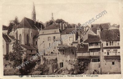 Carte postale ancienne Argenton — Argenton-sur-Creuse (Indre)
