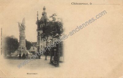 Carte postale ancienne Monument — Châteauroux (Indre)