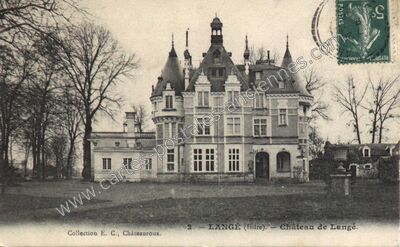 Carte postale ancienne Château de Langé — Langé (Indre)