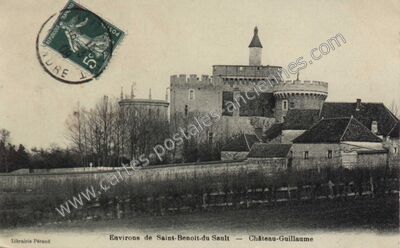Carte postale ancienne Chateau Guillaume — Lignac (Indre)