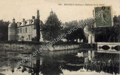 Carte postale ancienne Château de la Ferté — Reuilly (Indre)