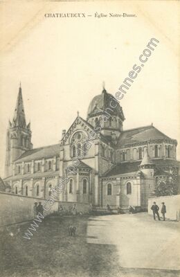 Carte postale ancienne Église Notre-Dame — Châteauroux (Indre)