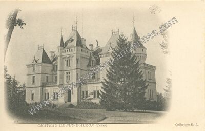 Carte postale ancienne Puy d'Auzon — Cluis (Indre)