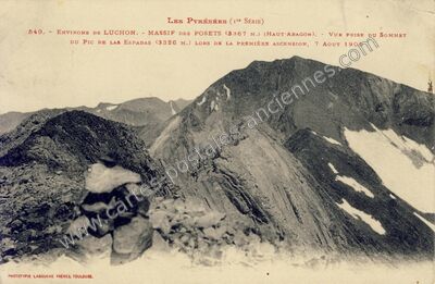 Carte postale ancienne Massif des Posets — Non Localisée (Haute-Garonne)
