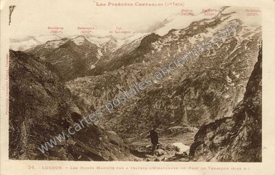 Carte postale ancienne Pyrenees Centrales — Non Localisée (Haute-Garonne)